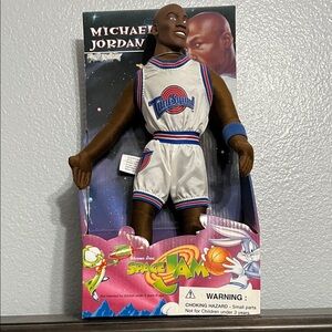 Space Jam Michael Jordan Action Figure - White & Blue Jersey